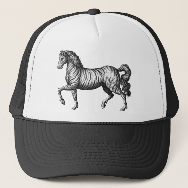 Vintag Zebra Truckerkappe (Vorderseite)