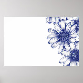 Vintag zeichnend lila Tag Poster