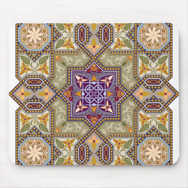 Vintag zeichnend Ornament Mousepad (Vorne)