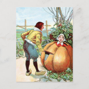 Vintag Zeichnend: Peter Pumpkin Eater Postkarte