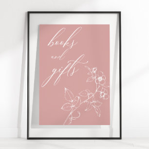 Vintag zeitlos florale Babyduschbücher Geschenke Poster