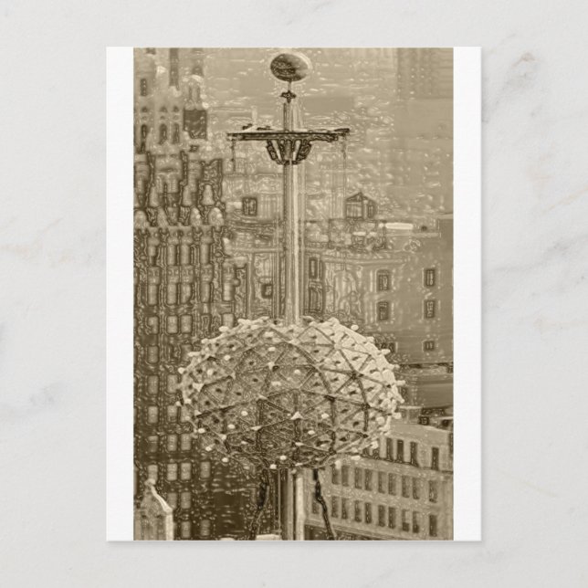 VINTAG-ZEITPLATZ POSTKARTE (Vorderseite)