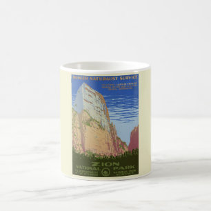 Vintag Zion National Park Poster Kaffeetasse