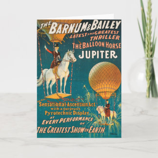 Vintag: Zirkus Barnum u. Bailey - Karte