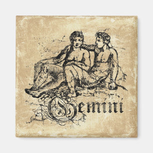 Vintag Zodiac Gemini Magnet
