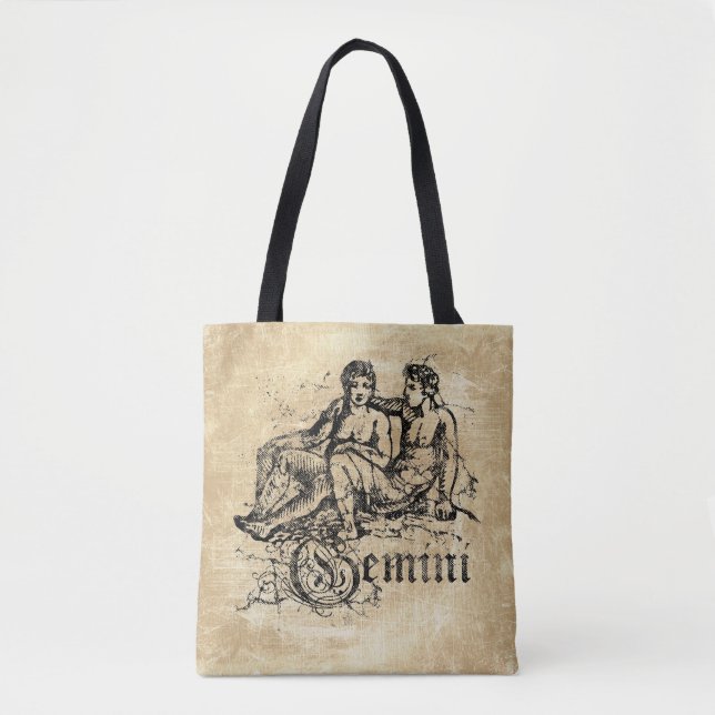 Vintag Zodiac Gemini Tasche (Vorderseite)