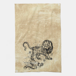 Vintag Zodiac Leo Geschirrtuch