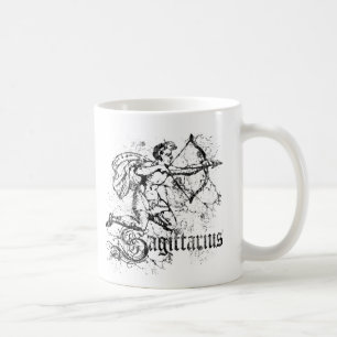 Vintag Zodiac Sagittarius Kaffeetasse