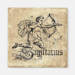 Vintag Zodiac Sagittarius Magnet