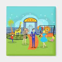 Vintag Zoo Magnet