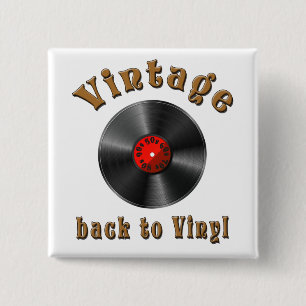 Vintag - Zurück zu Vinyl ist der Rekord zurück Button