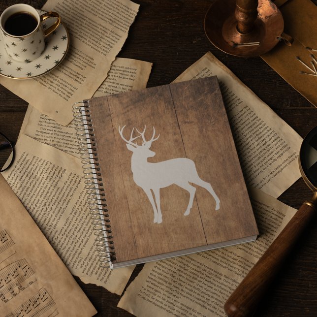 Vintaga Beauty Wood & Deer Notizblock (Von Creator hochgeladen)