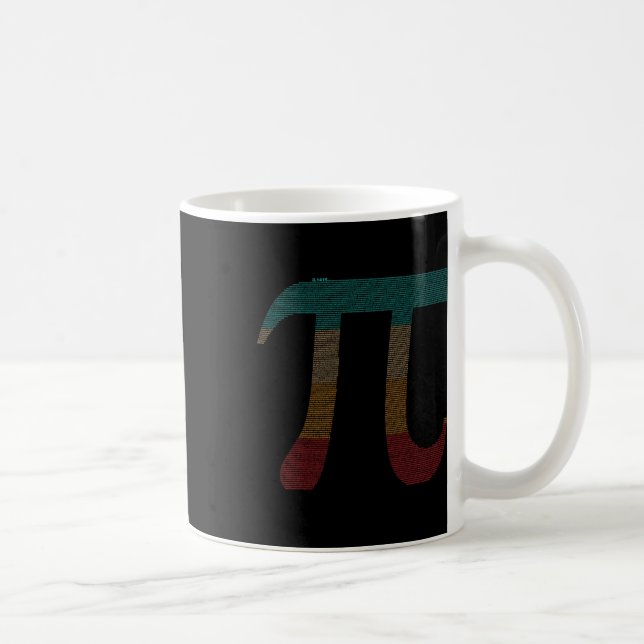 Vintage 10000 Ziffern i-Zeichen - Mathematik - Kaffeetasse (Rechts)