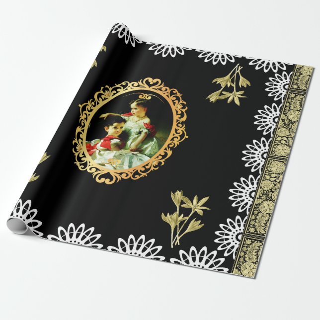 Vintage 115 geschenkpapier (Ungerollt)