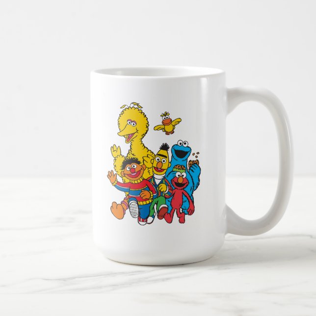 Vintage 123 Sesamstraße Kaffeetasse (Rechts)