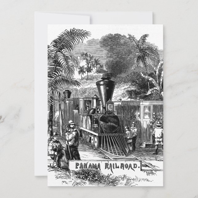 Vintage 1800 Panama Canal Modèle ferroviaire (Devant)