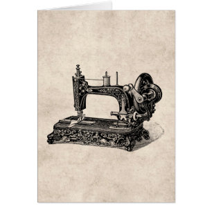 Vintage 1800s Nähmaschine-Illustration