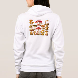 Vintage 1800s Pilz-Vielzahl-Rot-Pilze Hoodie