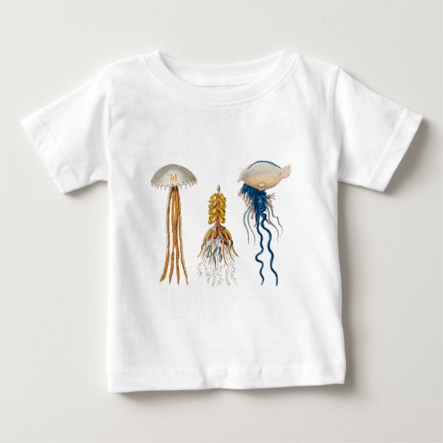 Vintage 1800s Quallen-Illustration - Qualle Baby T-shirt (Vorderseite)