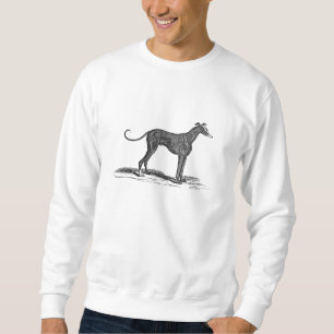 Vintage 1800s Windhund-Hundeillustration - Hunde Sweatshirt