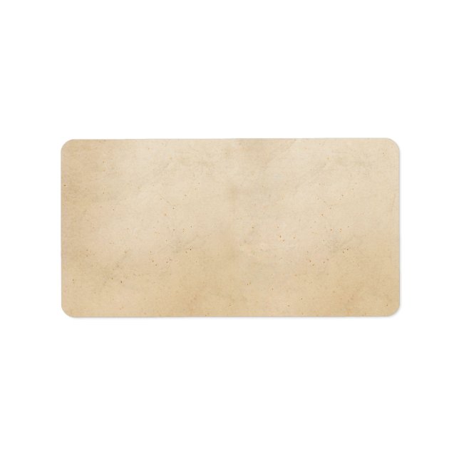 Vintage 1850 Parchment Paper Template Blank Adressaufkleber (Vorne)