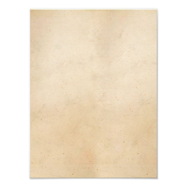 Vintage 1850 Parchment Paper Template Blank Fotodruck (Vorne)
