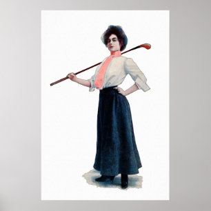 Vintage 1902-Golfdrucke Poster