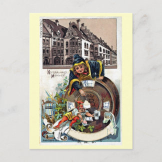 Vintage 1905 Litho München Hofbräuhaus Postkarte