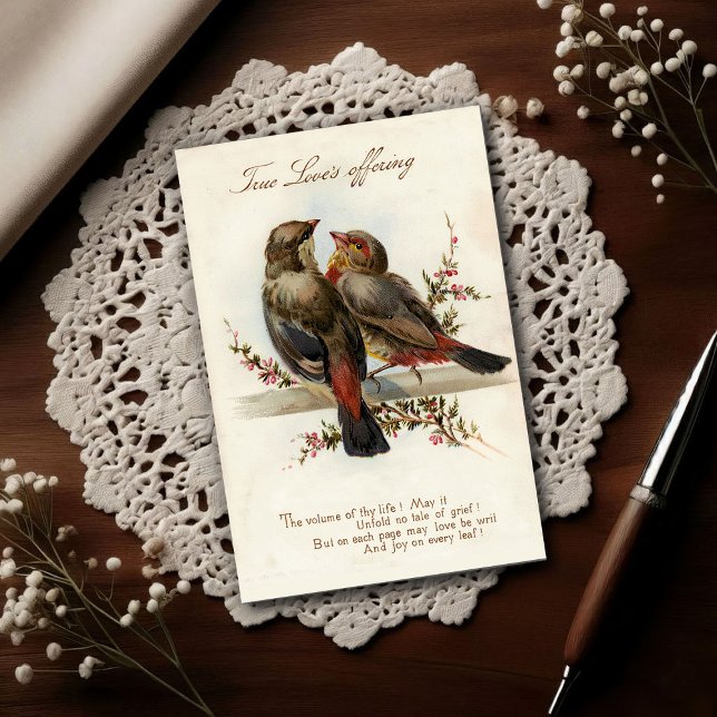 Vintage 1908 True Love's Offering Postkarte (Von Creator hochgeladen)