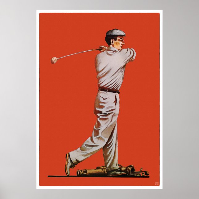Vintage 1911-Golfdrucke Poster (Vorne)