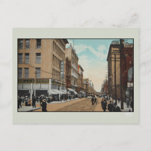 Vintage 1914 Queen Street, Toronto, Kanada Postkarte