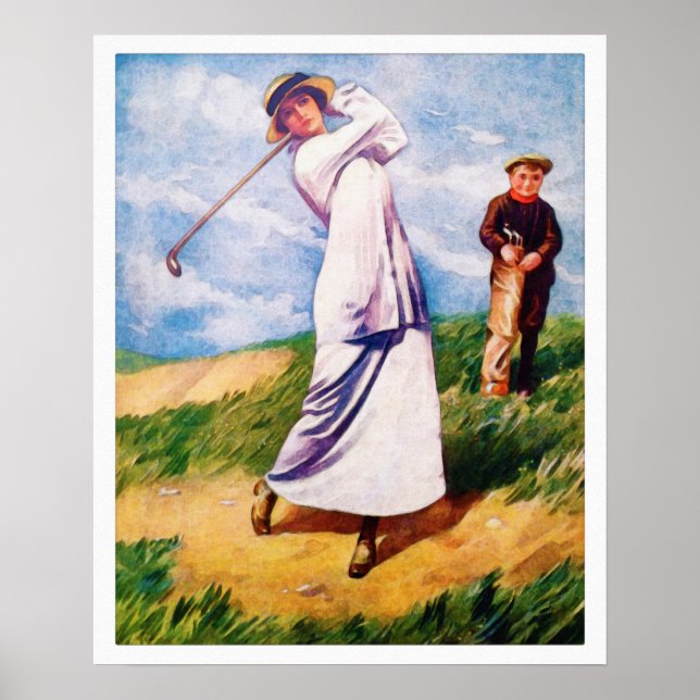 Vintage 1915-Golfdrucke Poster (Vorne)