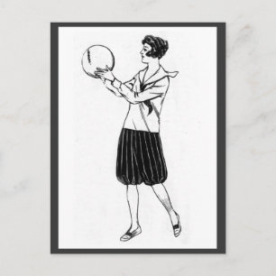 Vintage 1920er Jahre Bloomers Postkarte