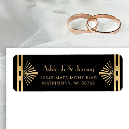 Vintage 1920er Jahre Deco Schwarz Gold