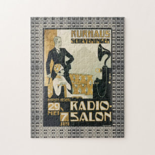 Vintage 1920er Niederlande Radio Salon