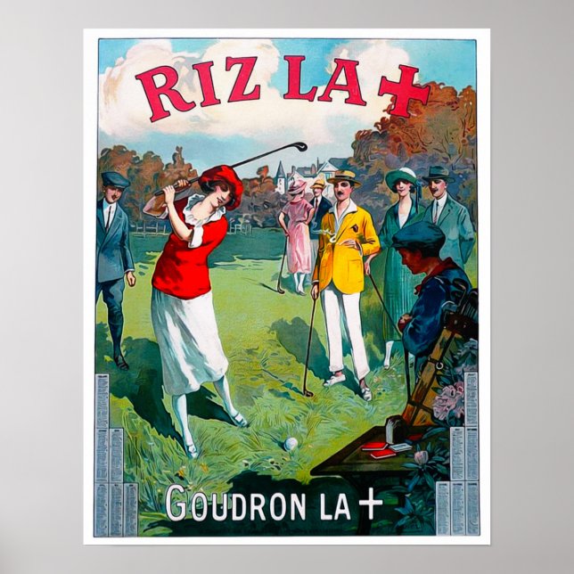 Vintage 1924-Golfdrucke Poster (Vorne)