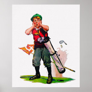 Vintage 1925-Golfdrucke Poster