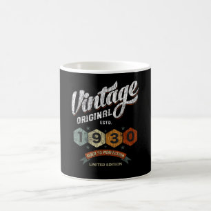 Vintage 1930 Perfekt gealtertes Geburtstagsgeschen Kaffeetasse