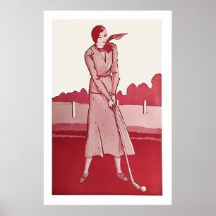 Vintage 1932-Golfdrucke Poster