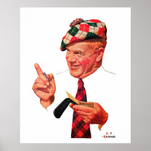 Vintage 1935-Golf-Printwerbung Poster