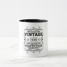 Vintage 1945 80. Geburtstag Aufgehoben Zum Perfekt