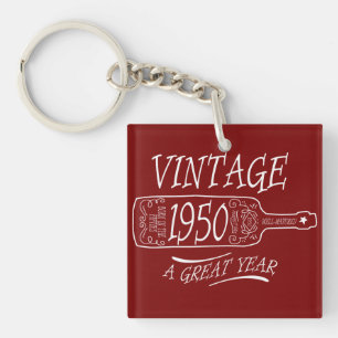 Vintage 1950 Ein großartiges Jahr Schlüsselanhänger