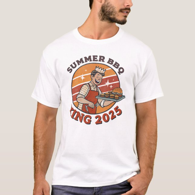 Vintage 1950s BBQ Summer T-Shirt (Vorderseite)