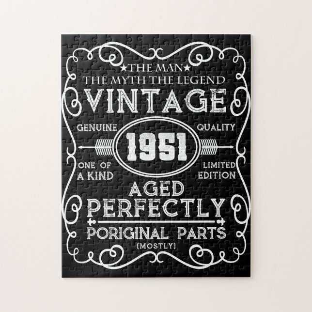 Vintage 1951 Man Myth Legend 70th Birthday (Vertikal)