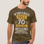 Vintage 1952 70 Year Old Ohrs 70th Birthday Ohrts T-Shirt<br><div class="desc">Vintag 1952 70 Jahre alte Geschenke 70. Geburtstagsgeschenke für Männer 1 .</div>