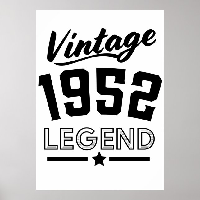 Vintage 1952 legend poster (Vorne)