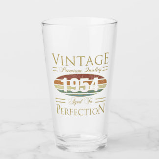 Vintage 1954 70. Geburtstag Glas