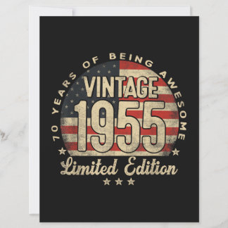 Vintage 1955 limitierte Auflage 70 Jahre alte Gesc