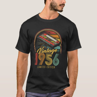 Vintage 1956 Retro Kasseette 1956 66. Geburtstag 6 T-Shirt
