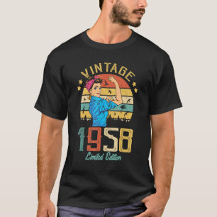 Vintage 1958 Hergestellt 1958 64. Geburtstag Fraue T-Shirt